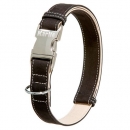 Karlie Buffalo Ultra Halsband - Schwarz/Hellbeige - 25 mm / 45-65 cm