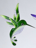 Fensterschmuck Eisvogel Tiffany grn