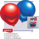 10 Metallicballons im SB-Beutel 90/100cm