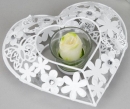 formano Teelichthalter Leoni, mit Schmetterling und Blumen Motiv,18 cm